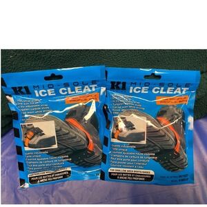 K1 Mid Sole Ice Cleat Traction Slip Snow Ice Grips One Size Fits All Pair